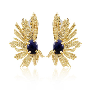 Marielle Earrings - Sapphire