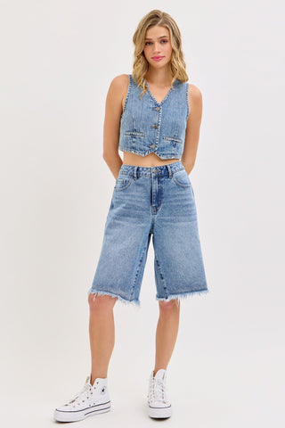 In the Detail Bermuda Shorts - Boutique Bella BellaShorts