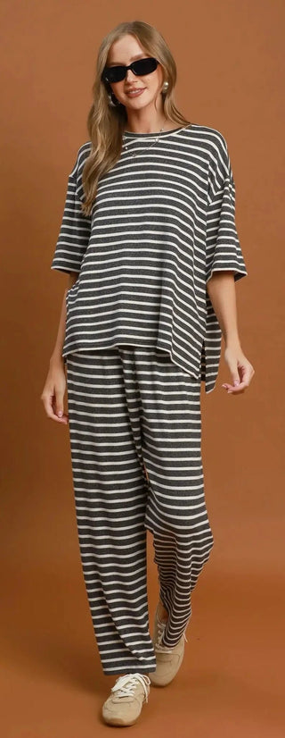 In the Stripe of Things Knit Tee - Boutique Bella Bellatop