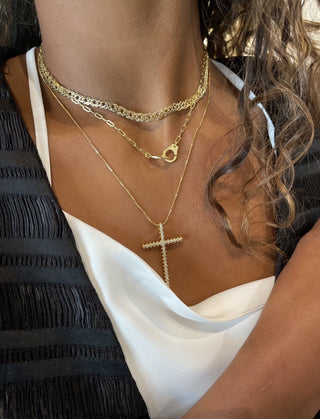 Incanto Maxi Cross Necklace - Boutique Bella BellaNecklace