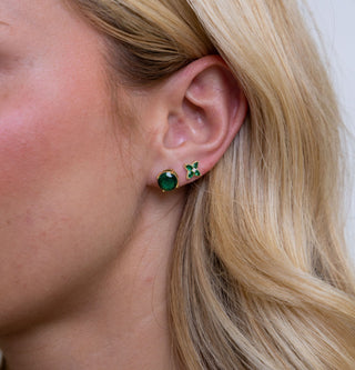 Incanto Studs Emerald - Boutique Bella BellaEarring