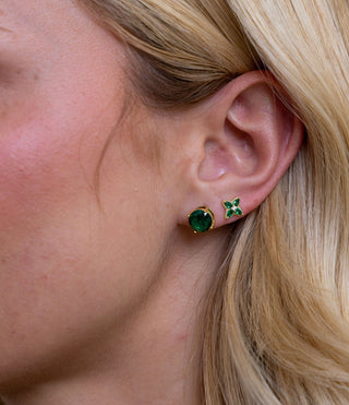Incanto Studs Emerald - Boutique Bella BellaEarring