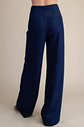 Indigo Everyday High - Waist Pants - Boutique Bella BellaPants