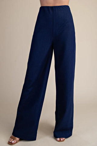 Indigo Everyday High - Waist Pants - Boutique Bella BellaPants