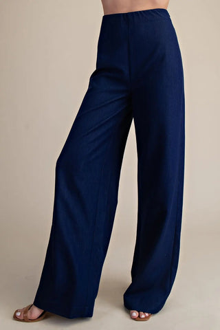 Indigo Everyday High - Waist Pants - Boutique Bella BellaPants
