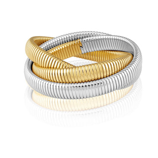Infinity Multi Layered Bracelet Two-Tone - Boutique Bella Bella