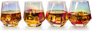 Rainbow Iridescent Wine Set Premium Barware Gift Elegant Drinkware Collection