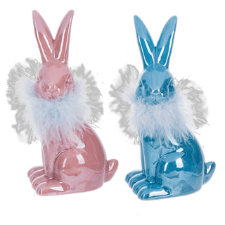 Iridescent Bunny Figurines - Boutique Bella BellaEaster decor