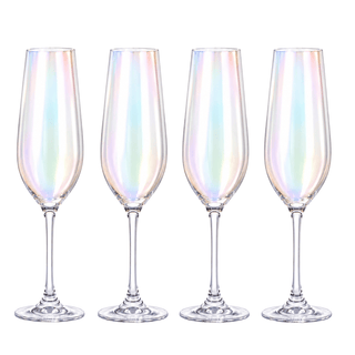 Iridescent Champagne Glasses Premium Barware Gift Elegant Drinkware Collection - Boutique Bella BellaWine Glasses