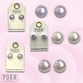 Iridescent pearl bead earring - Boutique Bella BellaEarrings