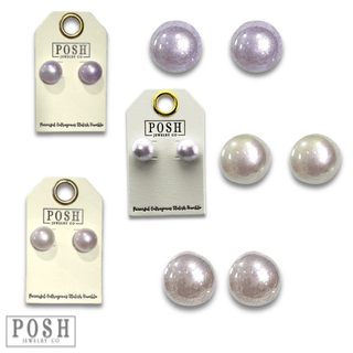 Iridescent pearl bead earring - Boutique Bella BellaEarrings