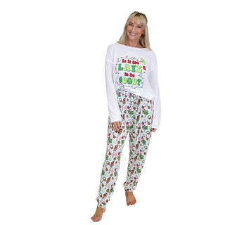 Is It Too Late Long Sleeve Pajama Set - Boutique Bella Bellapajama set