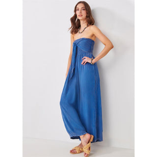 Island Escape Strapless Jumpsuit - Boutique Bella BellaJumpsuit