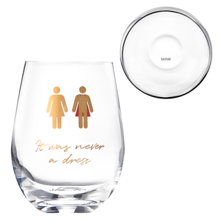 It Was Never A Dress It Was Always A Cape Wine Glass Gift For Mom Women Wife Girlfriend Empowering F - Boutique Bella Bella