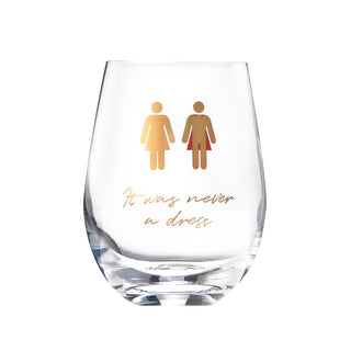 It Was Never A Dress It Was Always A Cape Wine Glass Gift For Mom Women Wife Girlfriend Empowering F - Boutique Bella Bella