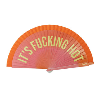 "Its Fucking Hot" Painted Fan - Boutique Bella BellaFan