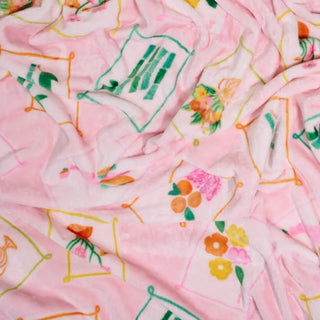 It's Mahj Time Snuggle Up Plush Blanket - Boutique Bella BellaThrow Blanket