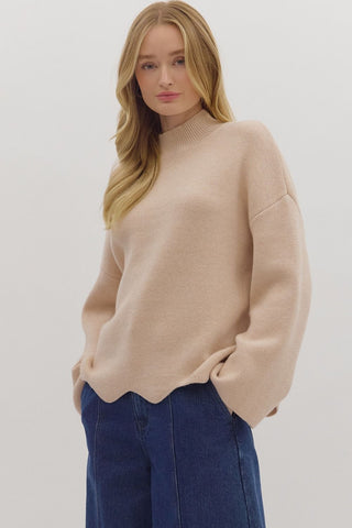 Ivory Crest Knit - Boutique Bella Bellasweater