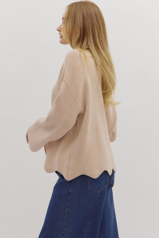 Ivory Crest Knit - Boutique Bella Bellasweater