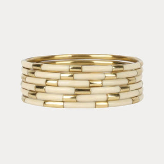 Ivory Veda Bangles - Set of 6 - Boutique Bella BellaBangles