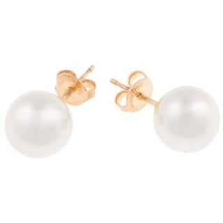 Jackie O. Pearl Studs - Boutique Bella BellaEarrings