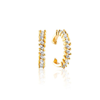 Jagged Baguette Ear Cuff - Boutique Bella BellaEarring