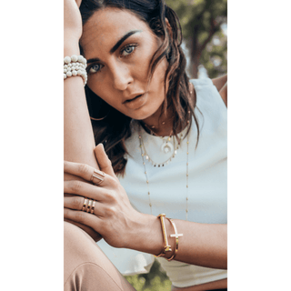 Jamie Side Cross Bracelet - Boutique Bella BellaBracelet