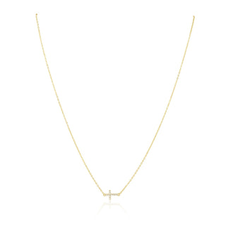 Janet Side Cross Necklace - Boutique Bella BellaNecklace