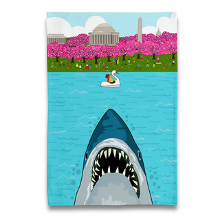 JAWS at DC Cherry Blossom - Potomac River Tea Towel - Boutique Bella BellaTea Towel