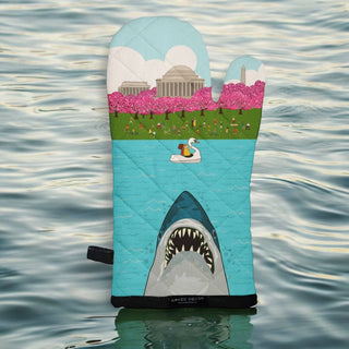 JAWS- Shark at Potomac River Washington DC Oven Mitt  - Boutique Bella BellaOven Mitt