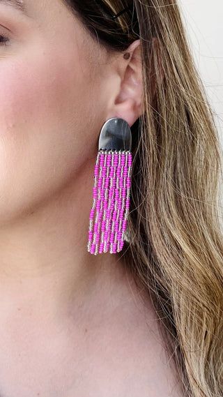 Jellyfish Multi Fringe Earrings - Boutique Bella BellaEARRINGS