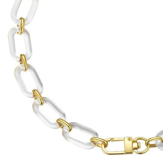 Jenna Acrylic Clear Necklace - Boutique Bella Bella