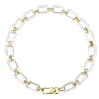 Jenna Acrylic Clear Necklace - Boutique Bella Bella