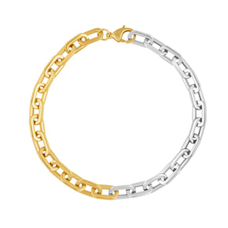 Jenna Link Chain Necklace- Two Tone - Boutique Bella BellaNecklaces