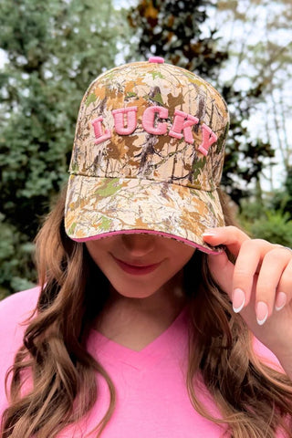 Jess Lea Lucky Camo Hat - Boutique Bella BellaBaseball Style Hats