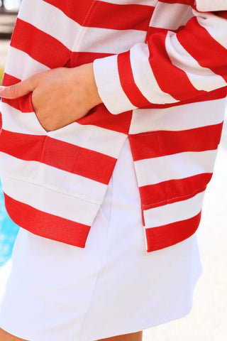 Jess Lea Stars and Stripes Quarter Zip Pullover - Boutique Bella BellaPullover