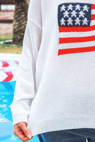 Jess Lea USA Flag Sweater - Boutique Bella BellaSweater