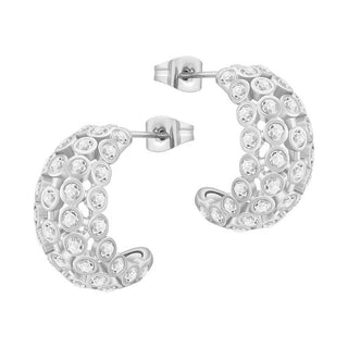 Jessica CZ Hoop - Boutique Bella BellaEarring