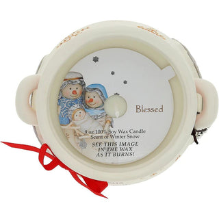 Jesus 9 oz - 100% Soy Wax Reveal Candle Scent: Winter Snow - Boutique Bella Bellacandle