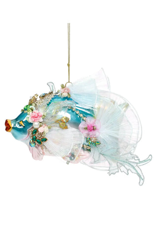 Jewel of the Sea Fish Ornament -Turquoise - Boutique Bella BellaOrnaments
