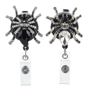Jeweled Spider badge Reel - Boutique Bella BellaBadge Reel