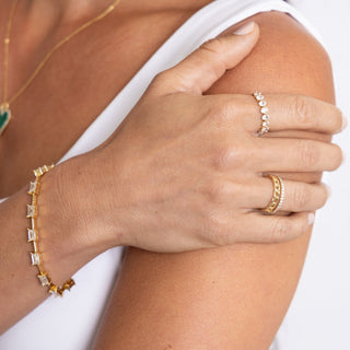 Jolene Cz Chain Ring - Boutique Bella BellaRing