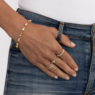 Jolene Cz Chain Ring - Boutique Bella BellaRing
