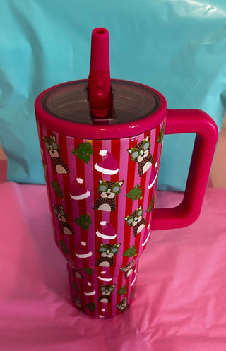 Jolly Jungle Flip Up Straw Tumbler - Boutique Bella BellaTumbler