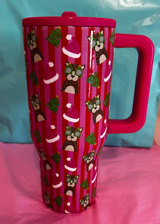 Jolly Jungle Flip Up Straw Tumbler - Boutique Bella BellaTumbler