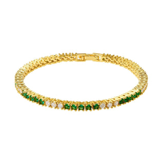 Josephine Emerald Tennis Bracelet - Boutique Bella BellaBracelet