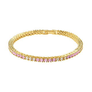 Josephine Light Pink Tennis Bracelet - Boutique Bella BellaBracelet