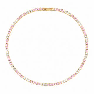Josephine Tennis Necklace Light Pink - Boutique Bella BellaNecklace