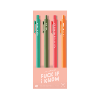 Jotter Sets 4 Pack Fuck If I Know - Boutique Bella BellaPen
