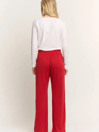 Joyful Textured Pants - Boutique Bella Bellabottoms